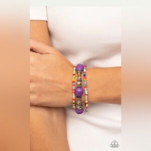 Confidently Crafty Purple Bracelet